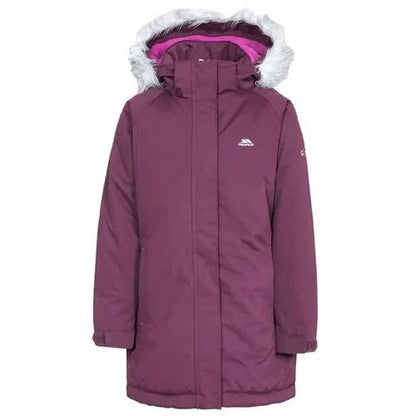 Girls Trespass Fame Waterproof Parka Jacket by Trespass