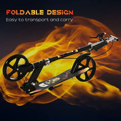 Foldable Kick Scooter for Kids w/ Adjustable Height, Break, Big Wheels by HOMCOM