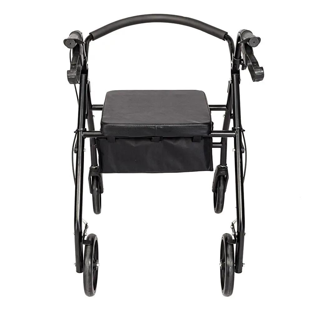 Steel Walker with Wheels Black by N/A