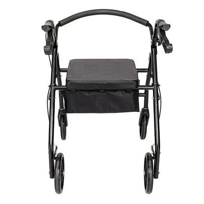 Steel Walker with Wheels Black by N/A