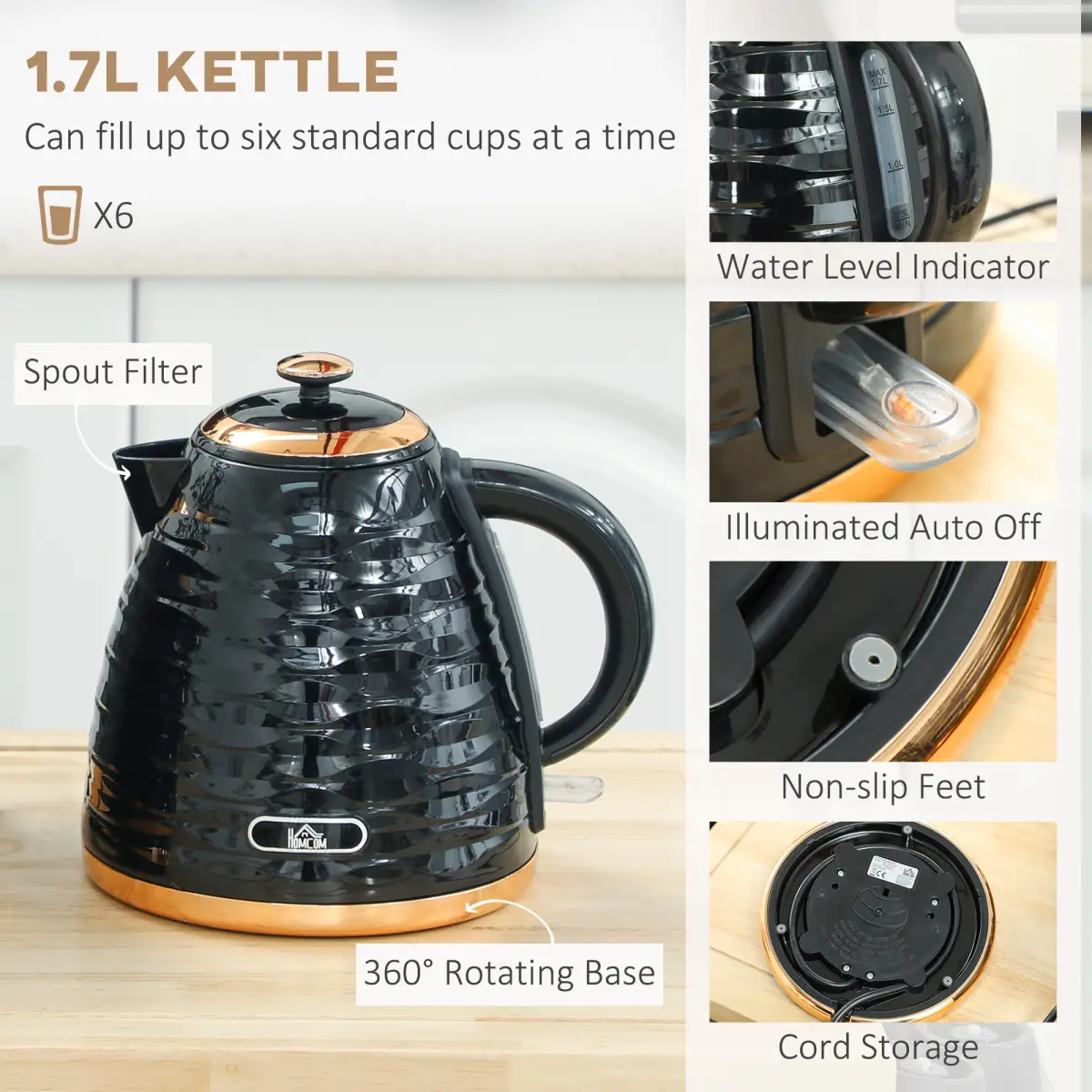Kettle and Toaster Set by N/A