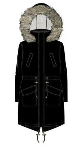 Brave Soul Charlotte Fishtail Parka by Brave Soul