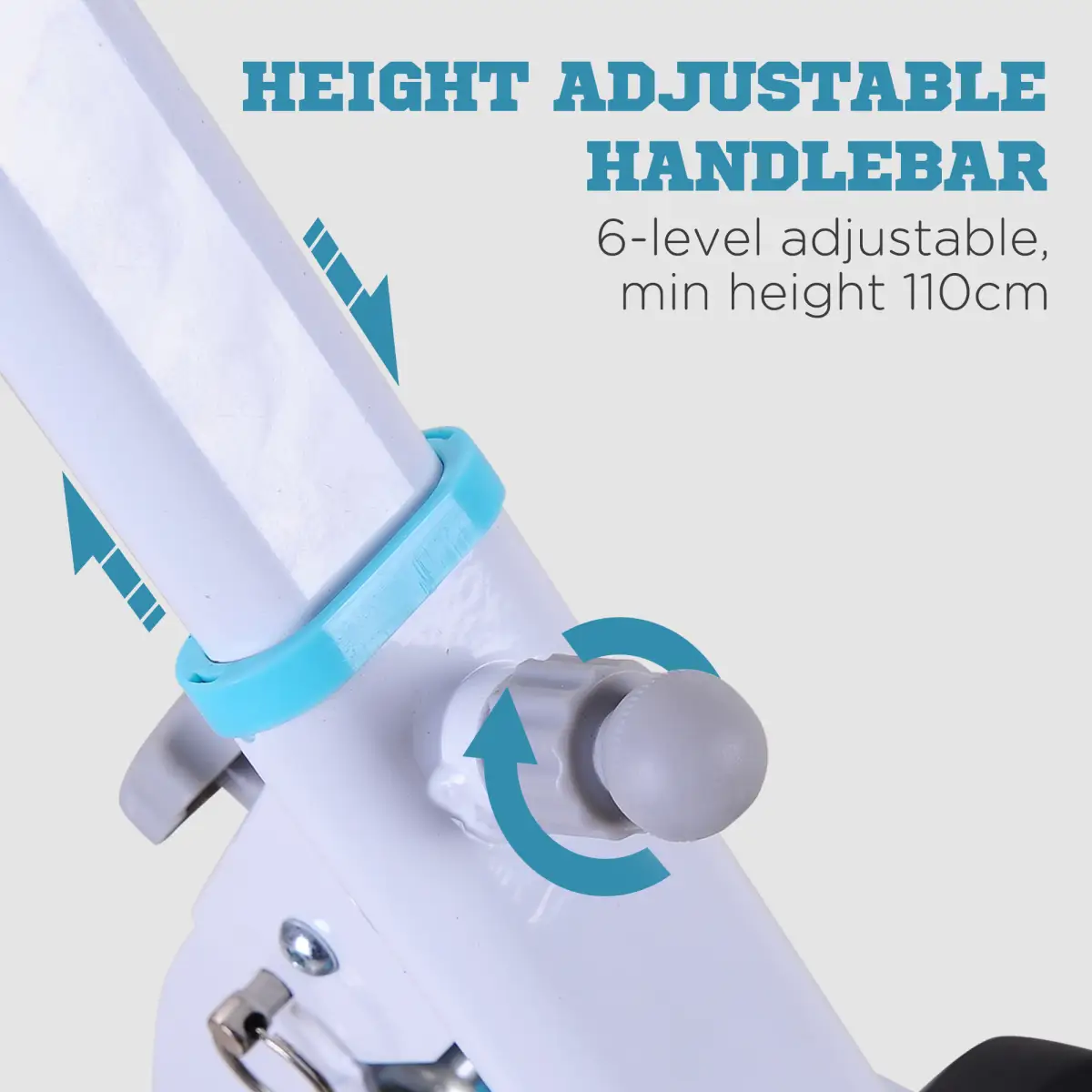 Stepper Fitness Exercise Handle Bar Machine Cardio Foldable Workout HOMCOM by Unbranded