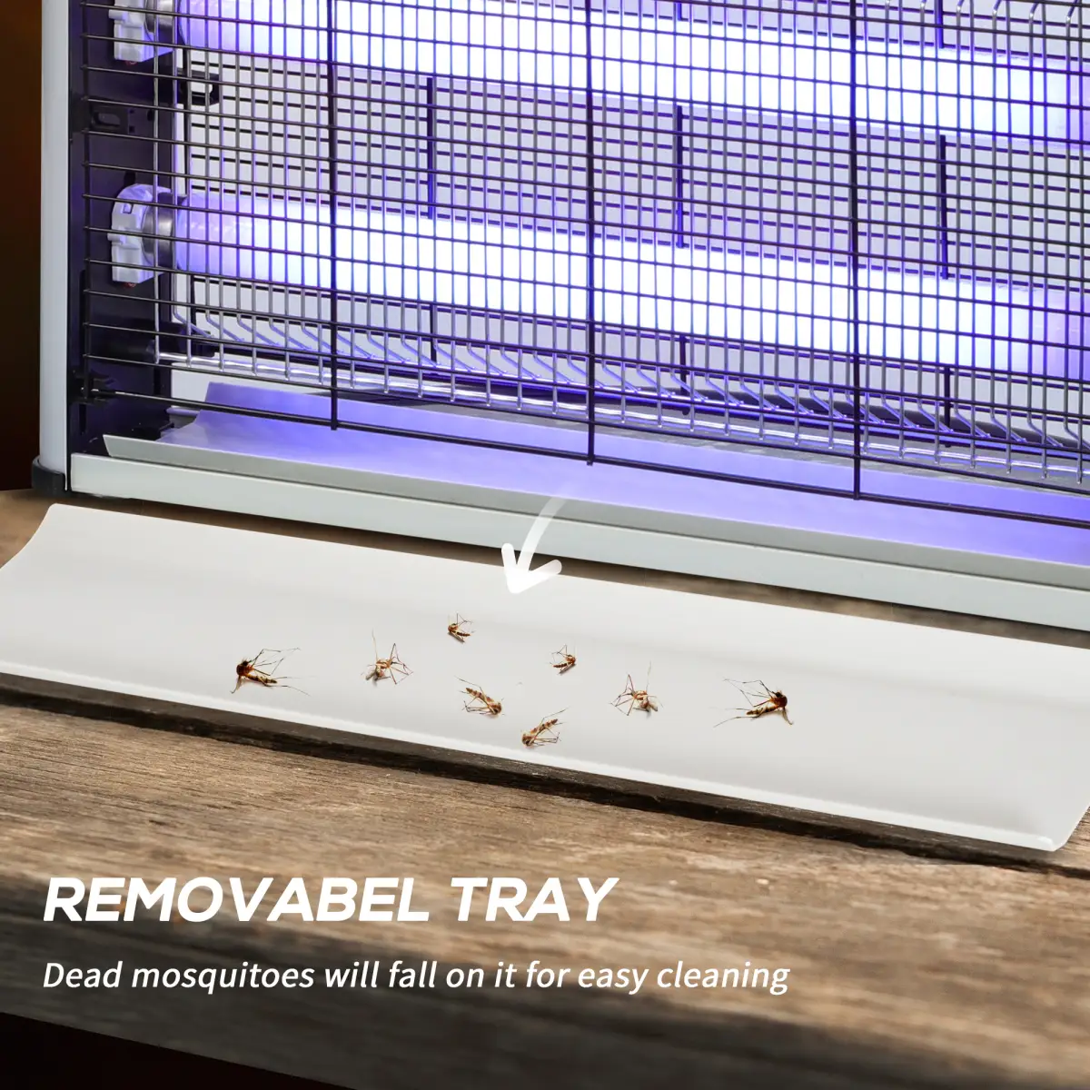 Outsunny 30W Mosquito Insect Killer Pest Bug Trap Lamp UV Fly Zapper Silver by Outsunny