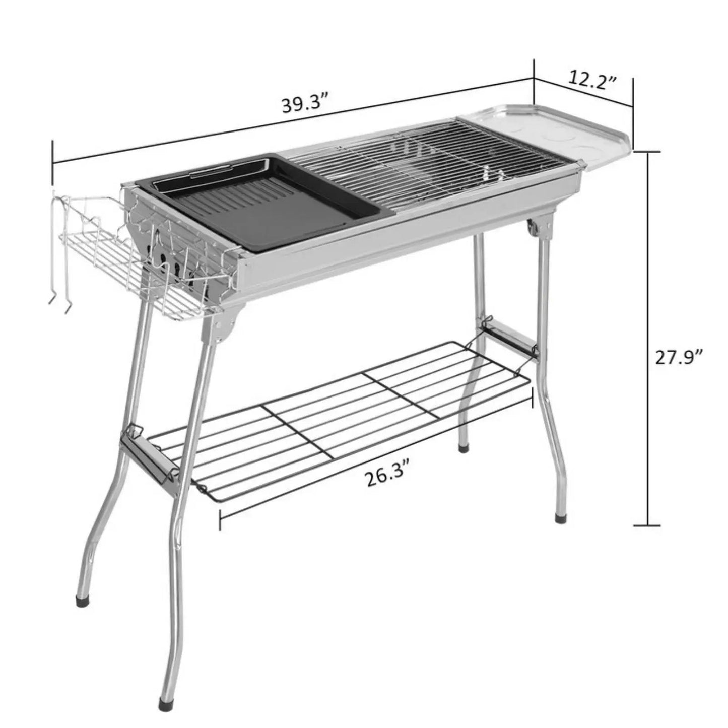 Portable Stainless Steel Grill by N/A