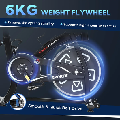 Exercise Training Bike Indoor Cycling Bicycle Trainer LCD Monitor by HOMCOM