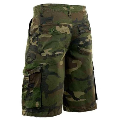 Mens Ripstop Camouflage Cargo Shorts by Ek Wholesale