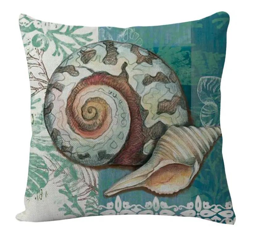 Cushion Covers Sea Turtle Printed Throw Pillow Cases For Home Decor Sofa Chair Seat by Dropshipman