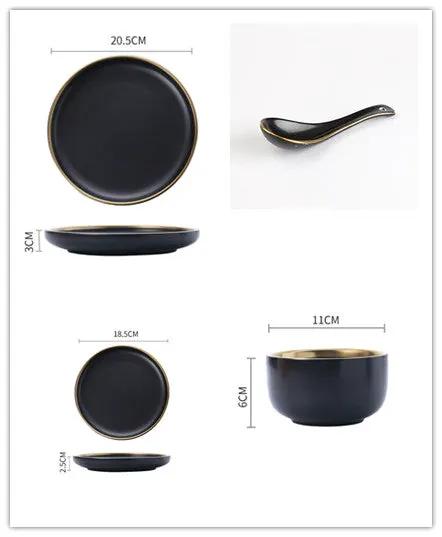 Big Soup Bowl Rice Bowl About Household Ceramic Plate by Dropshipman