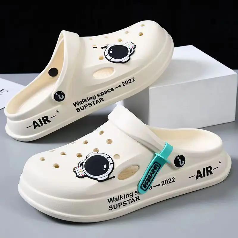 Astronaut Decor Slippers Summer Indoor Home Shoes Outdoor Garden Clogs Shoes by Dropshipman