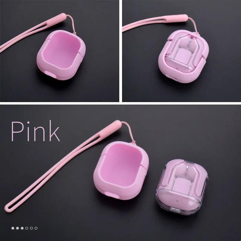 New Mini Transparent Wireless Bluetooth Headset Digital Display ENC Noise Reduction True Wireless Sports Music by Dropshipman