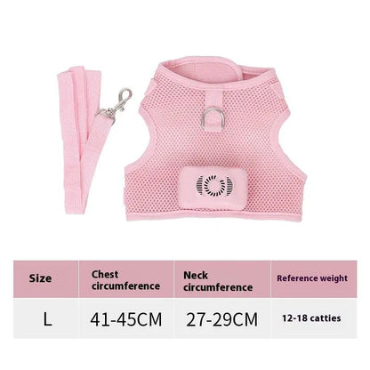 Pets Dog Vest Chest Strap Harness Air Conditioner Cooling And Breathable With Air Conditioner Pet Products by Dropshipman