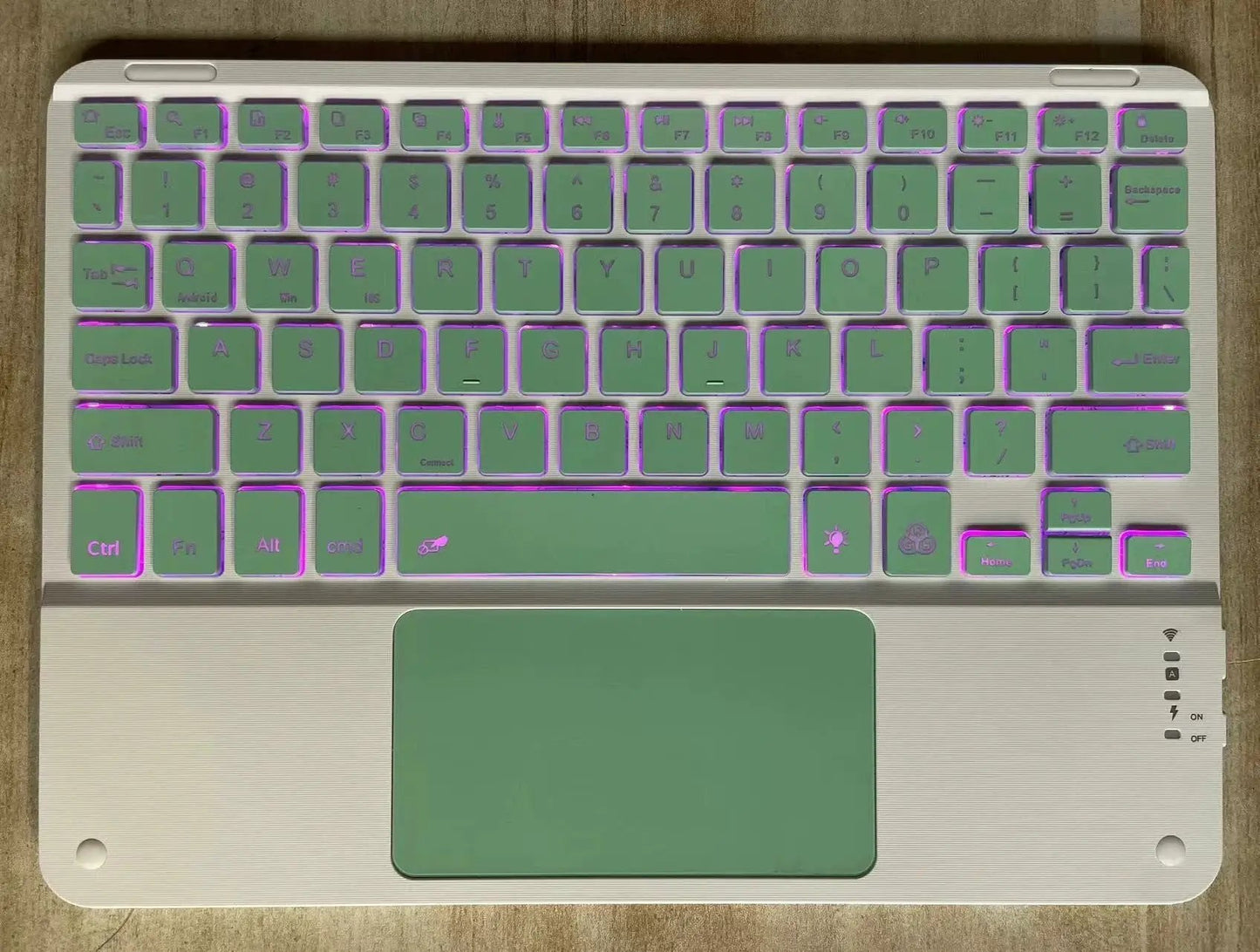 Bluetooth Keyboard With Touch For Mobile Phone Tablet Wireless Rechargeable by Dropshipman