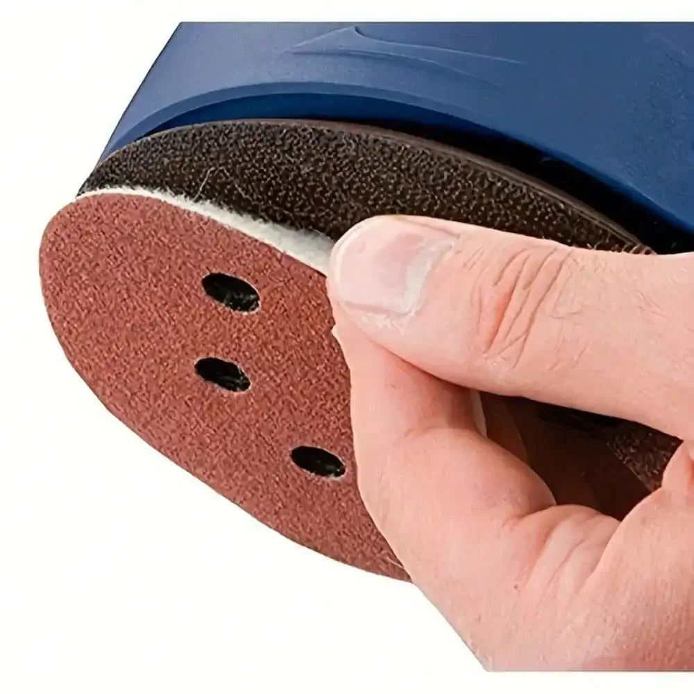 5 Inch 80 Grit Aluminum Oxide Sanding Discs 8 Hole Hook Loop for Air Grinder Red Velvet Sandpaper for Metal Wood Polishing by All Mart Bristol Ltd
