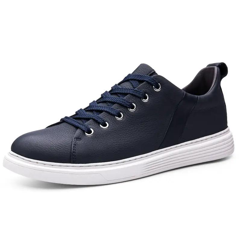 Spring Low-cut Genuine Leather Top Layer Cowhide Flat Retro Sneaker by Dropshipman