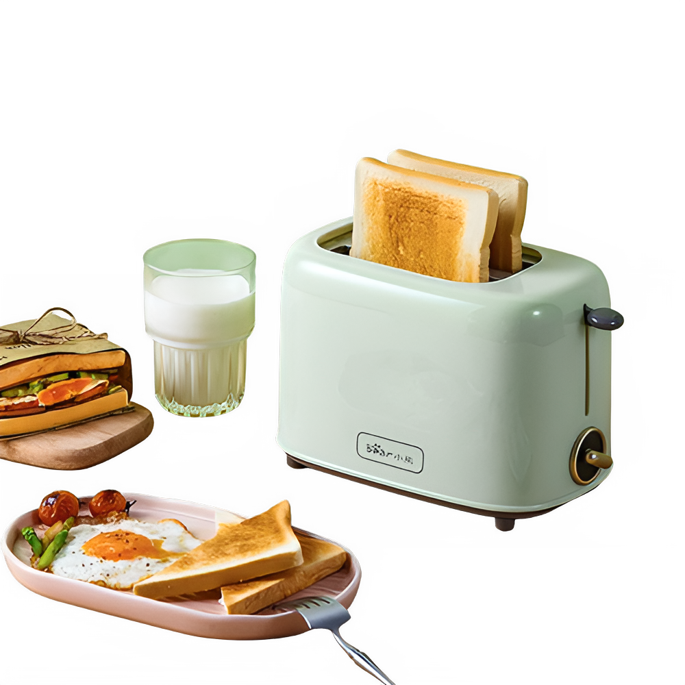 Electric 2-Slice Bread Toaster with Adjustable Browning Control by All Mart Bristol Ltd