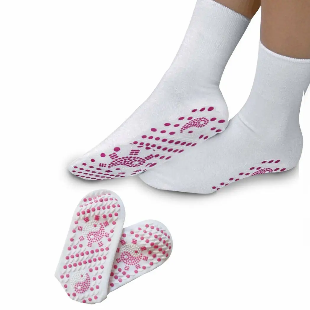 Envie Tourmaline Magnetic Health Socks, White by Envie