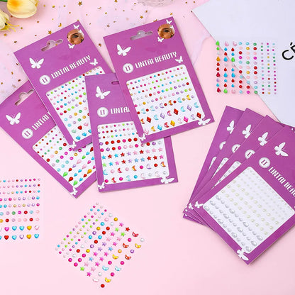 Hot Selling Face Gems Stickers Self Adhesive Waterproof Teardrop Rhinestones for Party Makeup Nail Art Beauty Supplies by All Mart Bristol Ltd