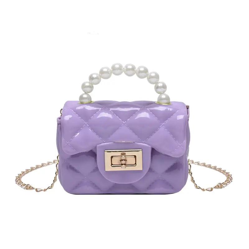 Pearl Hand One-shoulder Crossbody Chain Children's Bags by Dropshipman