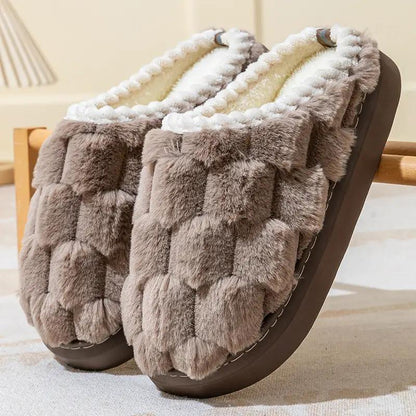 Women's Indoor Non-slip Thick Bottom And Warm Keeping Cotton Slippers by Dropshipman