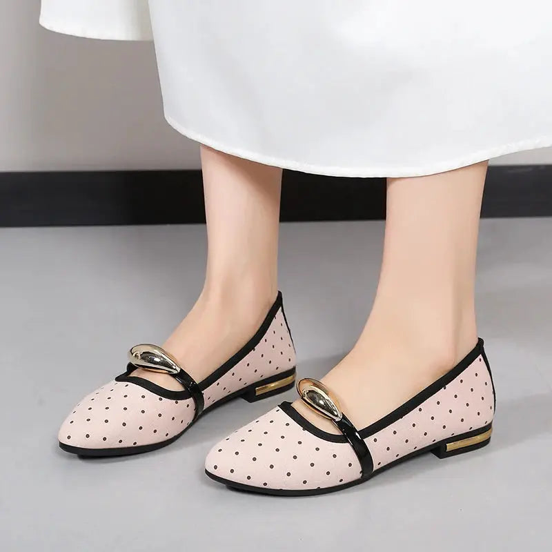 Spring and Autumn Elegant Pointed Sexy Low Heel Casual Shoes Fashionable Best Selling New Daily Comfortable Work Women's Shoes by All Mart Bristol Ltd