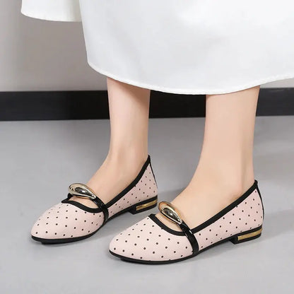 Spring and Autumn Elegant Pointed Sexy Low Heel Casual Shoes Fashionable Best Selling New Daily Comfortable Work Women's Shoes by All Mart Bristol Ltd