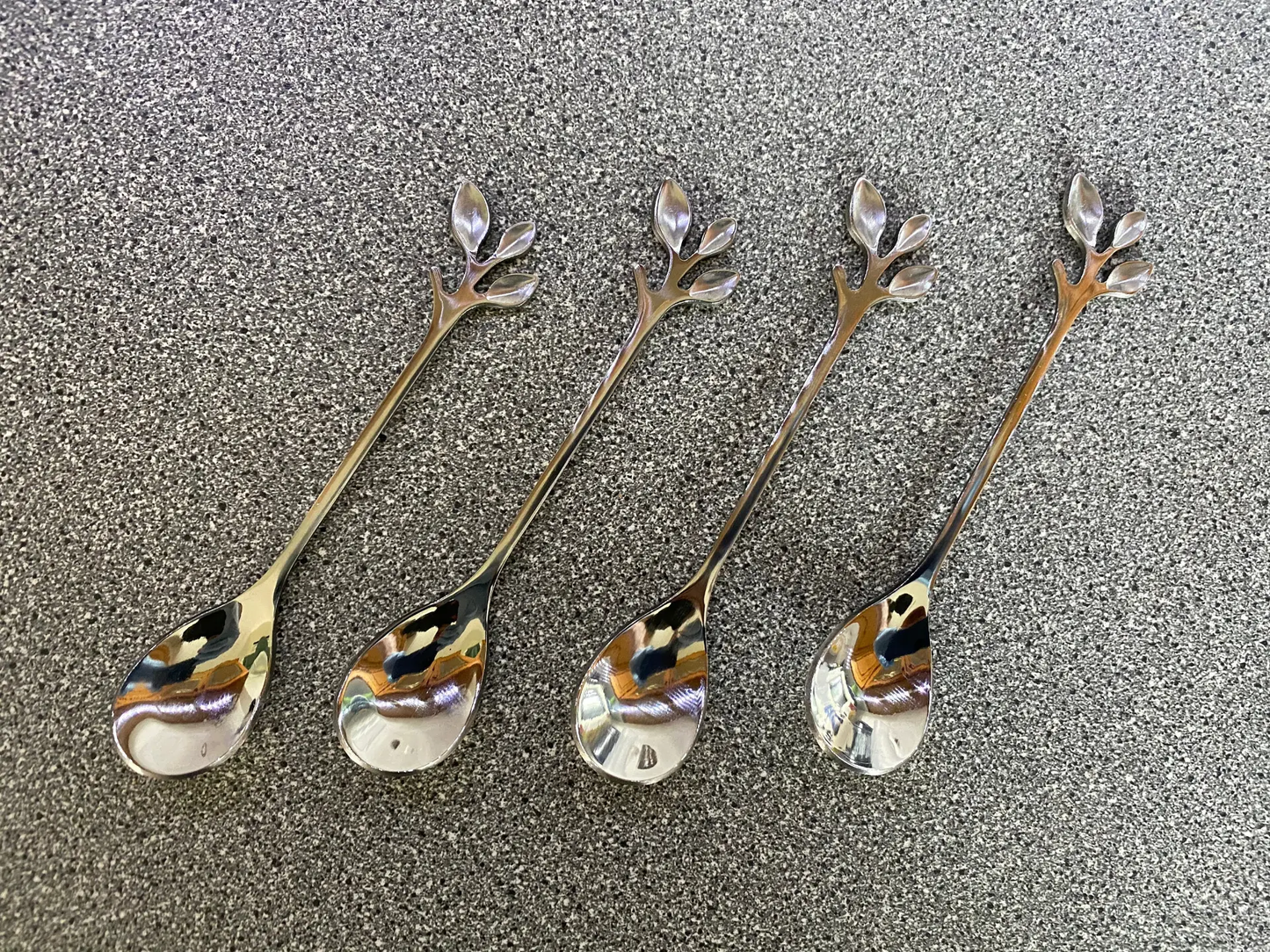 Silver Leafy Spoons by All Mart Bristol Ltd