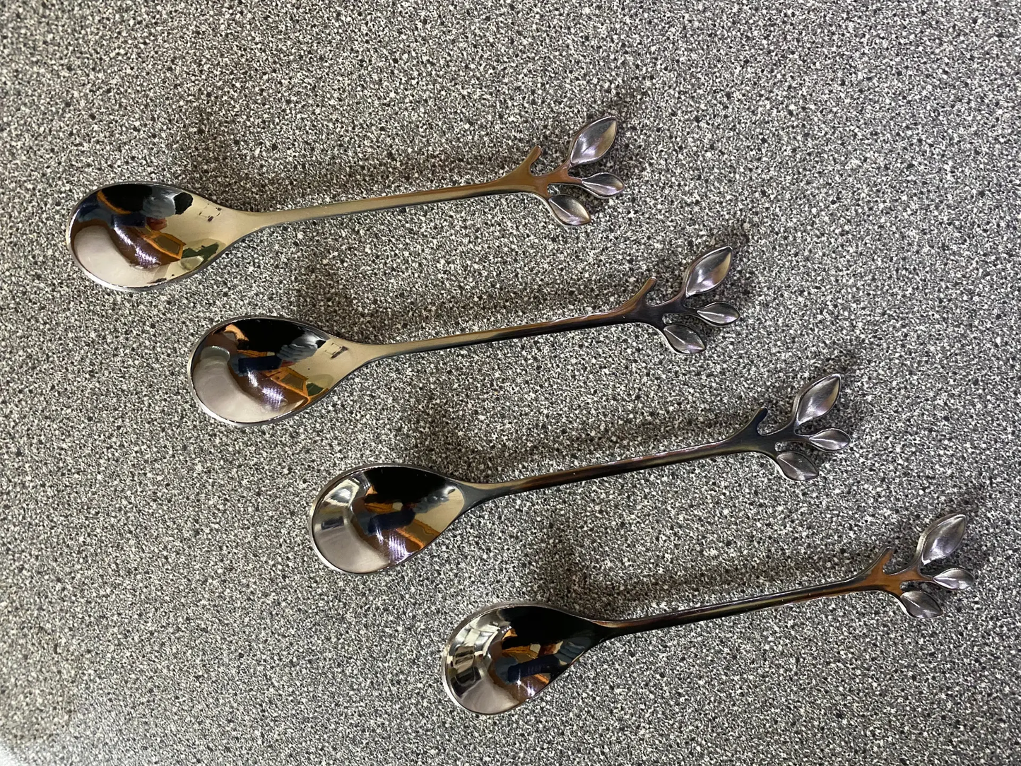 Silver Leafy Spoons by All Mart Bristol Ltd