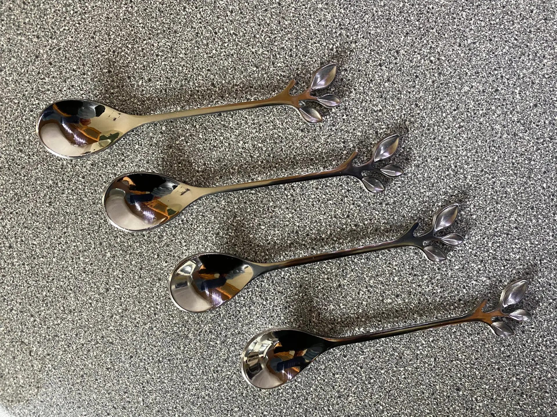 Silver Leafy Spoons by All Mart Bristol Ltd