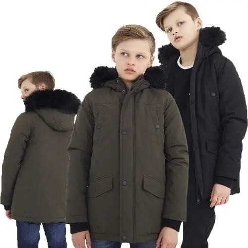Boys Brave Soul Wonderwall Parka Jacket by All Mart Bristol Ltd