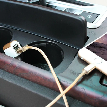 FX Factory Powabud Twin Socket USB 2.1A Car Charger, Gold by FX