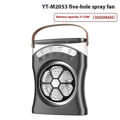 Portable Fan Portable Mini Humidifier Fan Water Spraying Fan Rechargeable Cooler Air Adjustment Fan For Hot Weather by Dropshipman