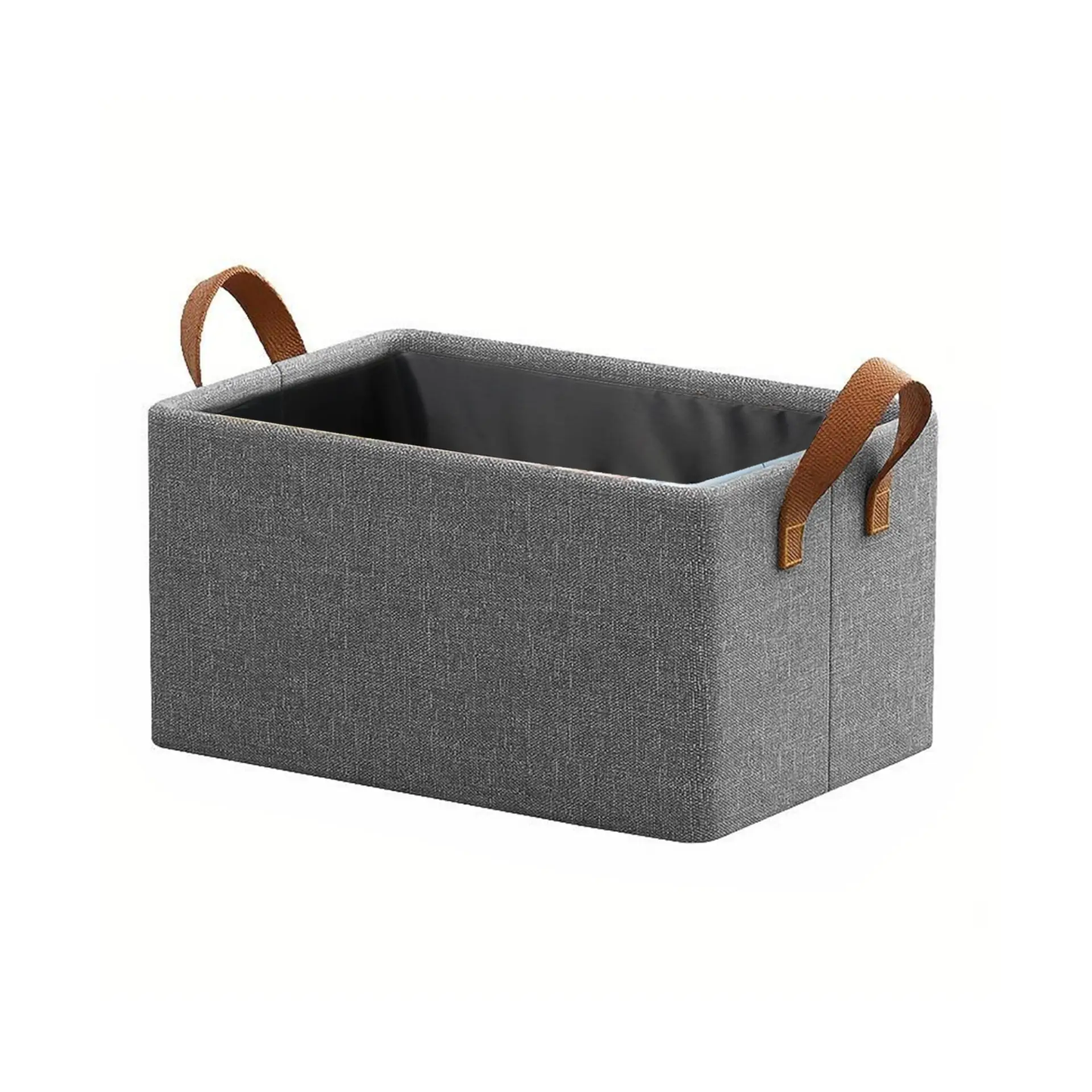 storage Fabric cloth organizer grey foldable bag with handle ~5331 by All Mart Bristol Ltd