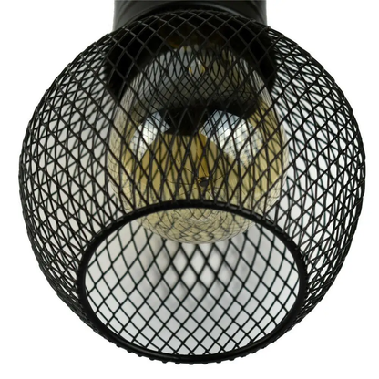 modern ceiling pendant lamp cage fitting black small vintage light~1352 by All Mart Bristol Ltd