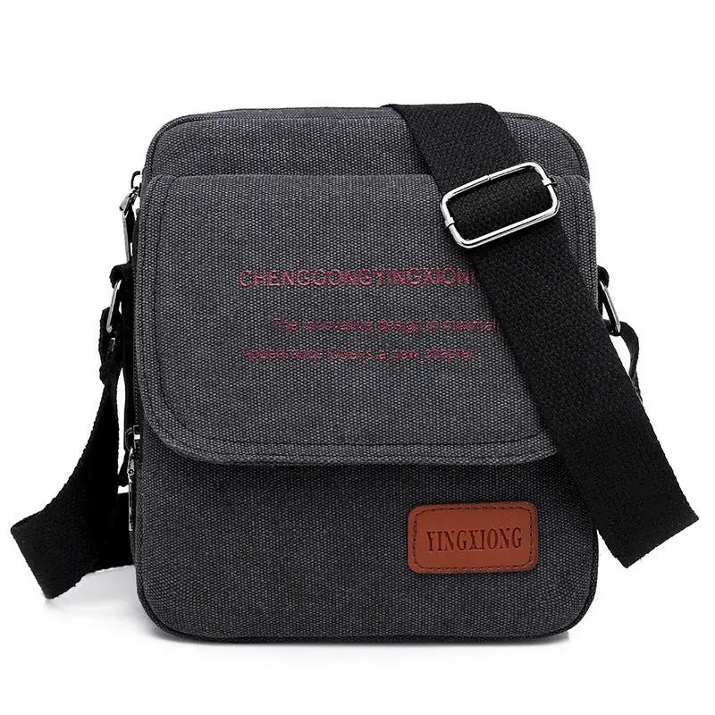 Men's Canvas Bag Shoulder Business Backpack by Dropshipman