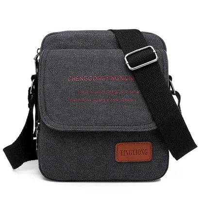 Men's Canvas Bag Shoulder Business Backpack by Dropshipman