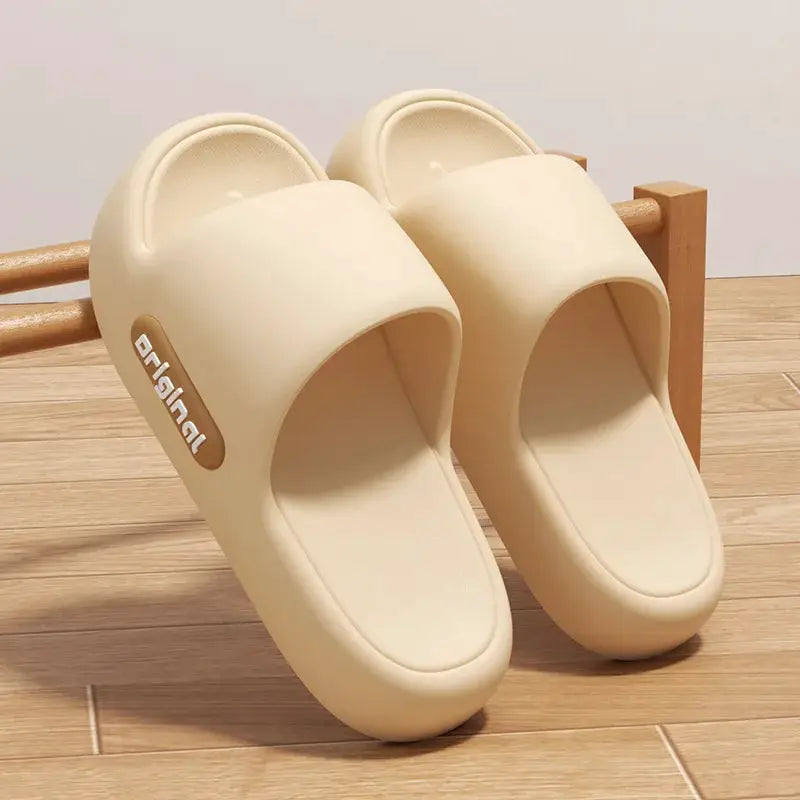 Women Men Slippers Home House Platform Cloud Summer bathroom Slides Indoor Soft Sole Sandals Non Slip Male EVA Thick Flip Flops by All Mart Bristol Ltd