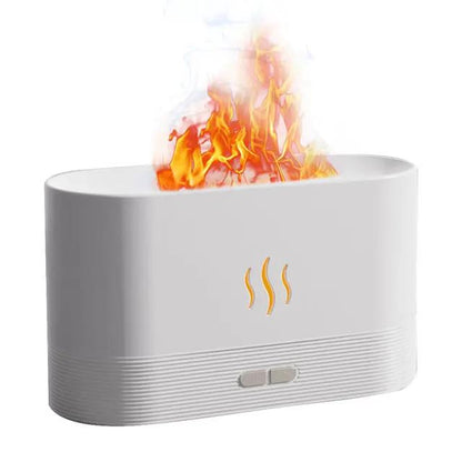 180ML USB Fragrance Essential Oil Diffuser Simulation Flame Ultrasonic Aroma Air Humidifier Home Office Air Freshener Diffusers by Dropshipman