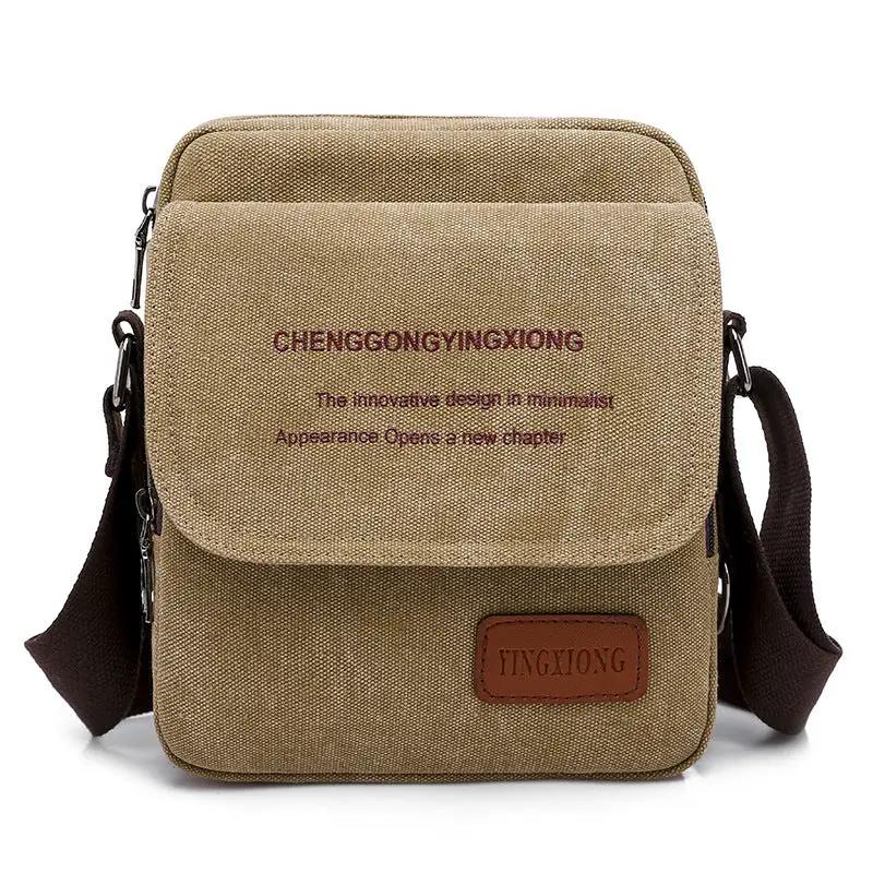 Men's Canvas Bag Shoulder Business Backpack by Dropshipman