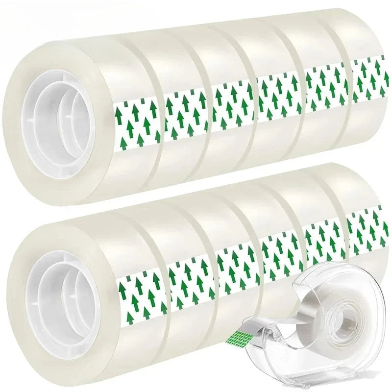 10/5/1 Rolls Premium Transparent Tape 0.8Cm 1.2Cm 1.8Cm Multifuntion High-Viscosity Adhesive Tape for Gift Wrapping Packing by All Mart Bristol Ltd