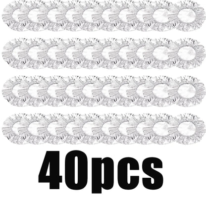 10-60Pcs Reusable Aluminum Foil Bowl Cover Heat Insulation and Heat Preservation Food Grade Oven Takeaway Picnic