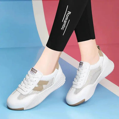 Soft-soled Genuine Leather Sneakers With Non-slip Soles For Running by Dropshipman