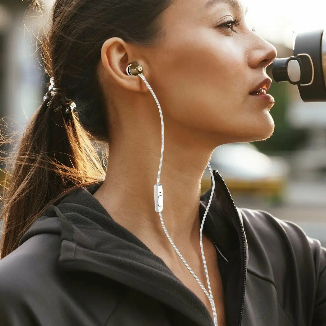 Cocoon 100 Series Noise-Isolating Tangle Free In-Ear Headphone - Gold by Cocoon