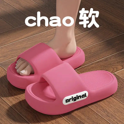 Women Men Slippers Home House Platform Cloud Summer bathroom Slides Indoor Soft Sole Sandals Non Slip Male EVA Thick Flip Flops by All Mart Bristol Ltd