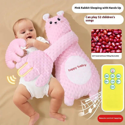 Infant Exhaust Pillow Hand Remote Controlled Soothing For Baby Sleep Cartoon Plush Toddler Comforting Hand by Dropshipman