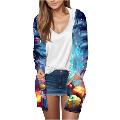 Manufacturer Cross-Border Women's Fashion New Loose Simple Pocket Hooded Cardigan Jacket by All Mart Bristol Ltd