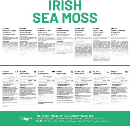 Irish Sea Moss Tablets High Strength 6000mg – Irish Sea Moss Supplement 120 Vegan Tablets High Potency - UK Made - Non-GMO by Prowise by All Mart Bristol Ltd