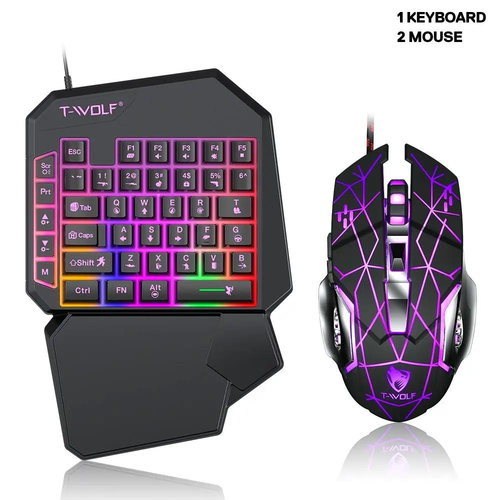Lei Lang TF900 Single Hand Mouse Keyboard Suit by Dropshipman