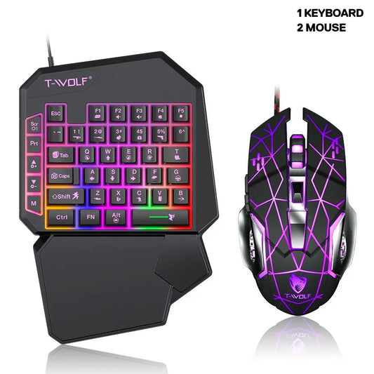 Lei Lang TF900 Single Hand Mouse Keyboard Suit by Dropshipman