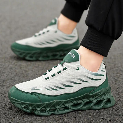 Men's Lace-up Sneakers Thick-soled Daddy Vulcanized Shoes Outdoor Running Sports Casual Shoes by Dropshipman